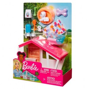 Barbie indoor accessory sæt med hundehus