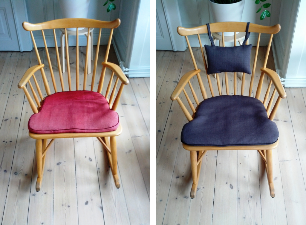 Stolen før og efter forvandlingen